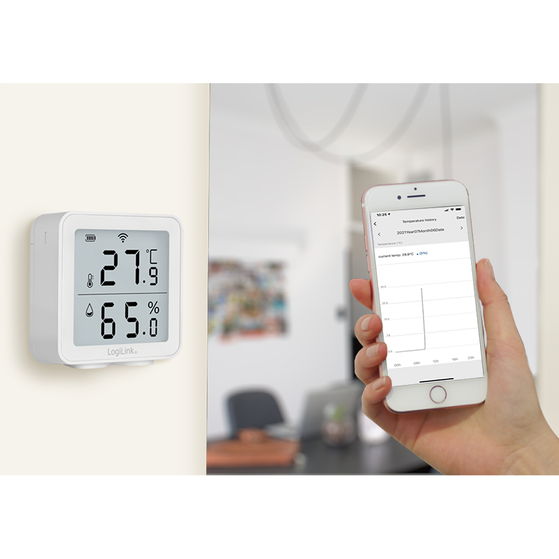 LogiLink Intelligenter Sauna-Thermo-/Hygrometer, Ansicht 3