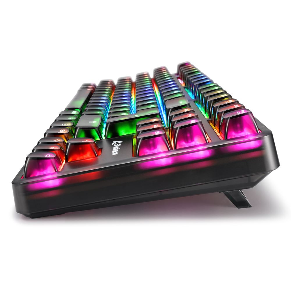 Sharkoon Gaming Tastatur Crystal Shark schwarz - TL: Deutsch, QWERTZ, Ansicht 3