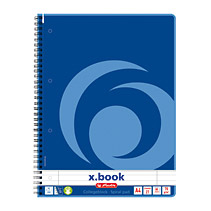 Herlitz 306423 - Collegeblock x-book - DIN A4 - liniert - Lineatur 27 - 80 Blatt - Blau
