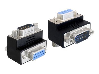 Delock - Serieller Adapter - DB-9 (W) zu DB-9 (M) - 90° Stecker
