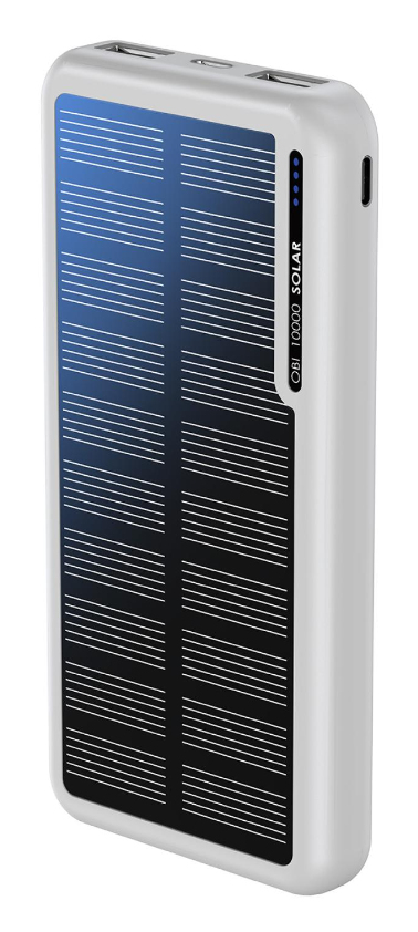 BOOMPODS Obi Solar Powerbank - White - Batterie - 10.000 mAh, Ansicht 2