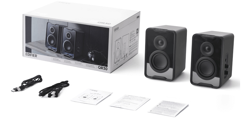 Edifier QR30 Desktoplautsprecher Schwarz Bluetooth RGB retail - Lautsprecher, Ansicht 3
