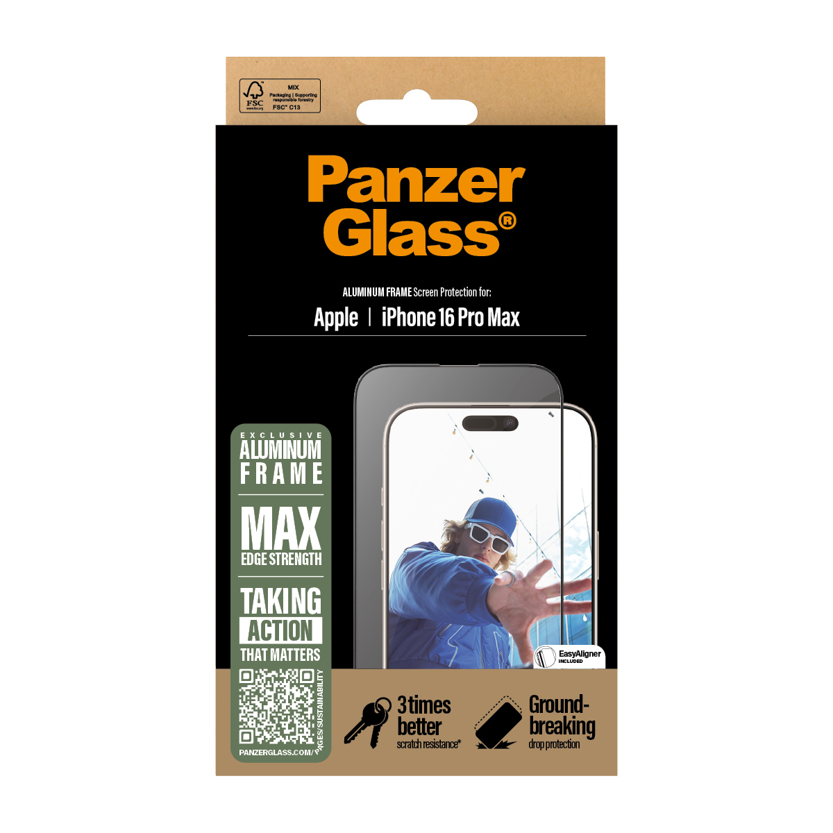 PanzerGlass PG Scrn Alu Frame iPhone 16P 6.9Inch UWF, Ansicht 4