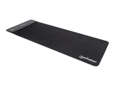 Manhattan XXL RGB LED Gaming Mousepad with Wireless Charger (10W) Smooth Top Surface Mat, Micro-textured surface for ultra-high precision with optical and laser mice (800x350x3mm), Adjustable Color-LED Lighting Modes, Non Slip Base,Water Resistant,Li...