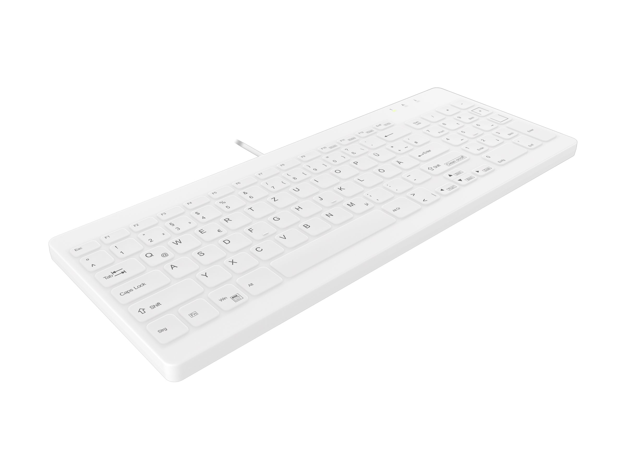 Cherry Active Key AK-C7012 - Tastatur - USB - TL: Deutsch, QWERTZ, Ansicht 2