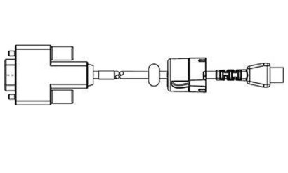 Zebra Kabel seriell - DB-9 (W) - für QLn 220, Ansicht 2