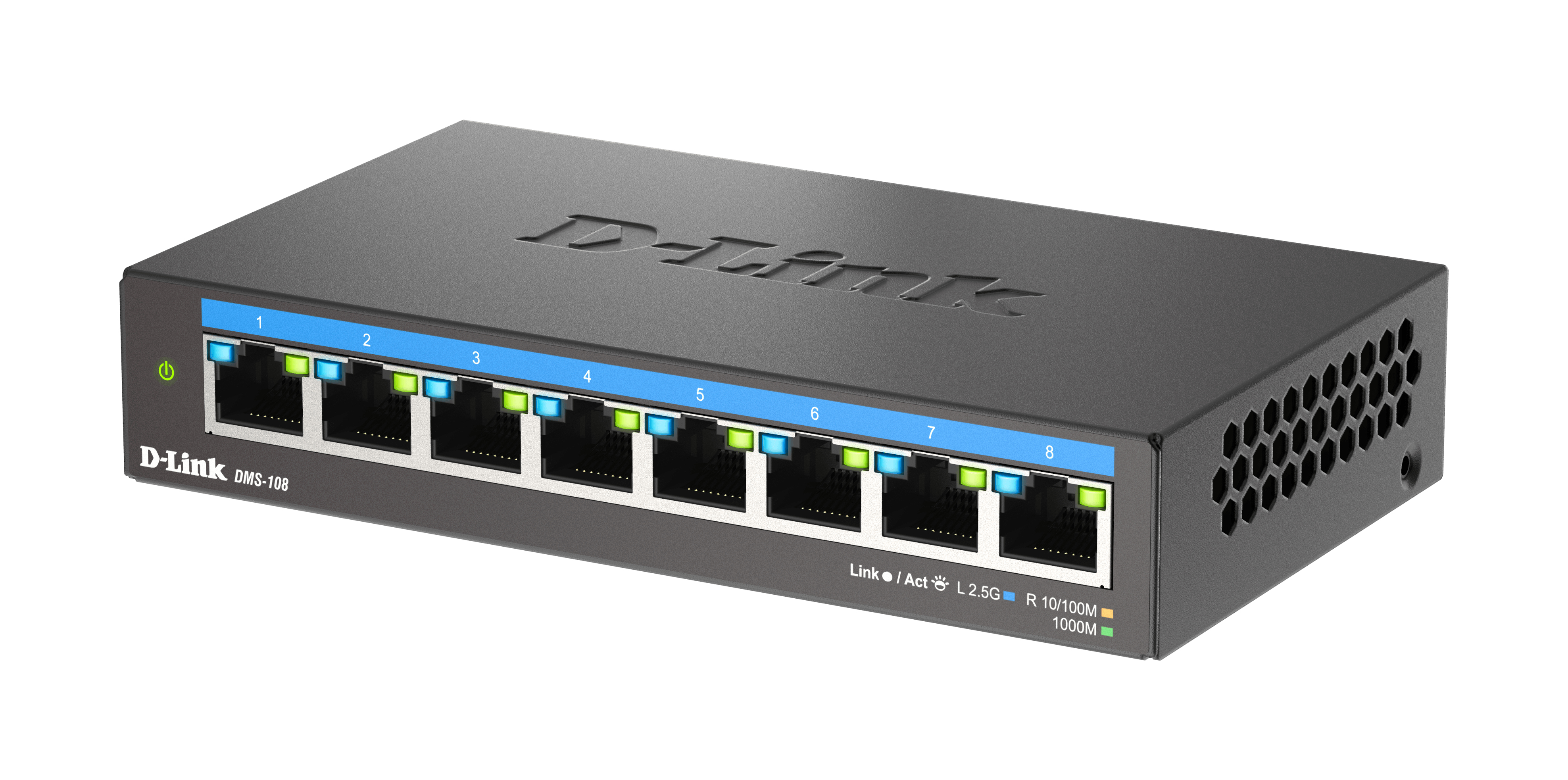 D-Link DMS 108 - Switch - unmanaged - 8 x 10/100/1000/2.5G, Ansicht 2