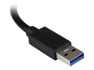 StarTech.com 3 Port USB 3.0 Hub mit Gigabit Ethernet Adapter aus Aluminum, Ansicht 2