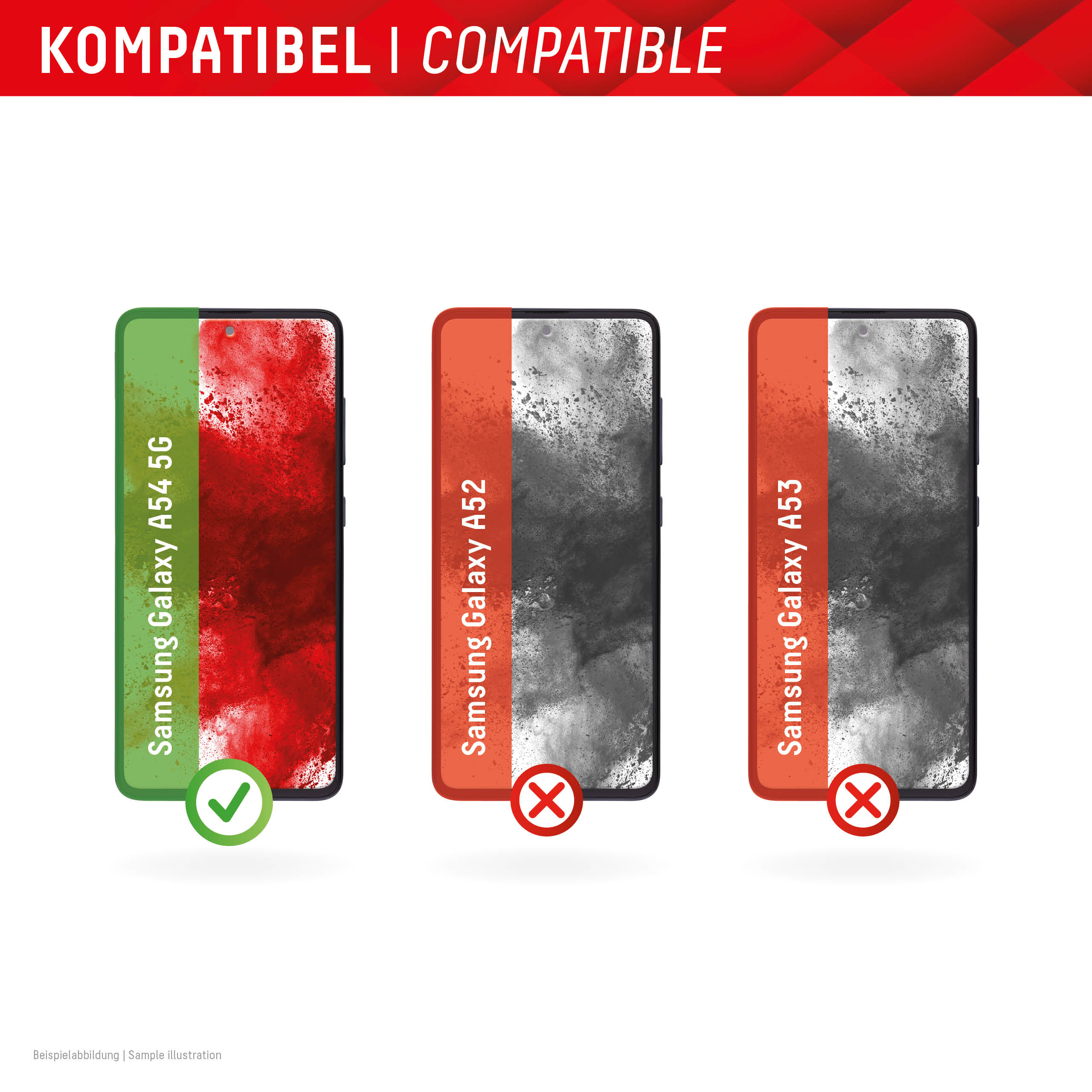 DISPLEX Smart Glass Samsung Galaxy A54 5G, Ansicht 4