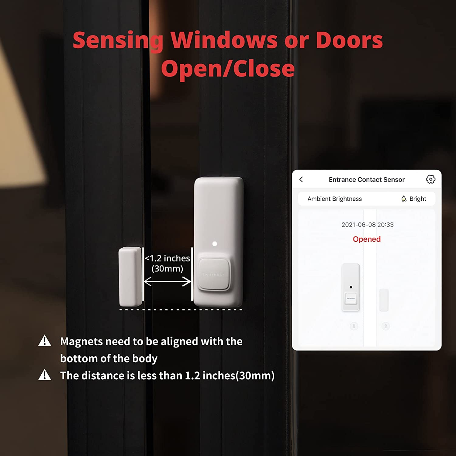 Switchbot SMART HOME Contact Sensor/W1201500, Ansicht 2
