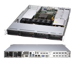 Supermicro A+ Server 1014S-WTRT - Server - Rack-Montage - 1U - 1-Weg - keine CPU - RAM 0 GB - Hot-Swap 8.9 cm (3.5), Ansicht 2
