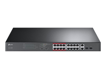 TP-LINK TL-SL1218MP - Switch - unmanaged - 16 x 10100 (PoE+)