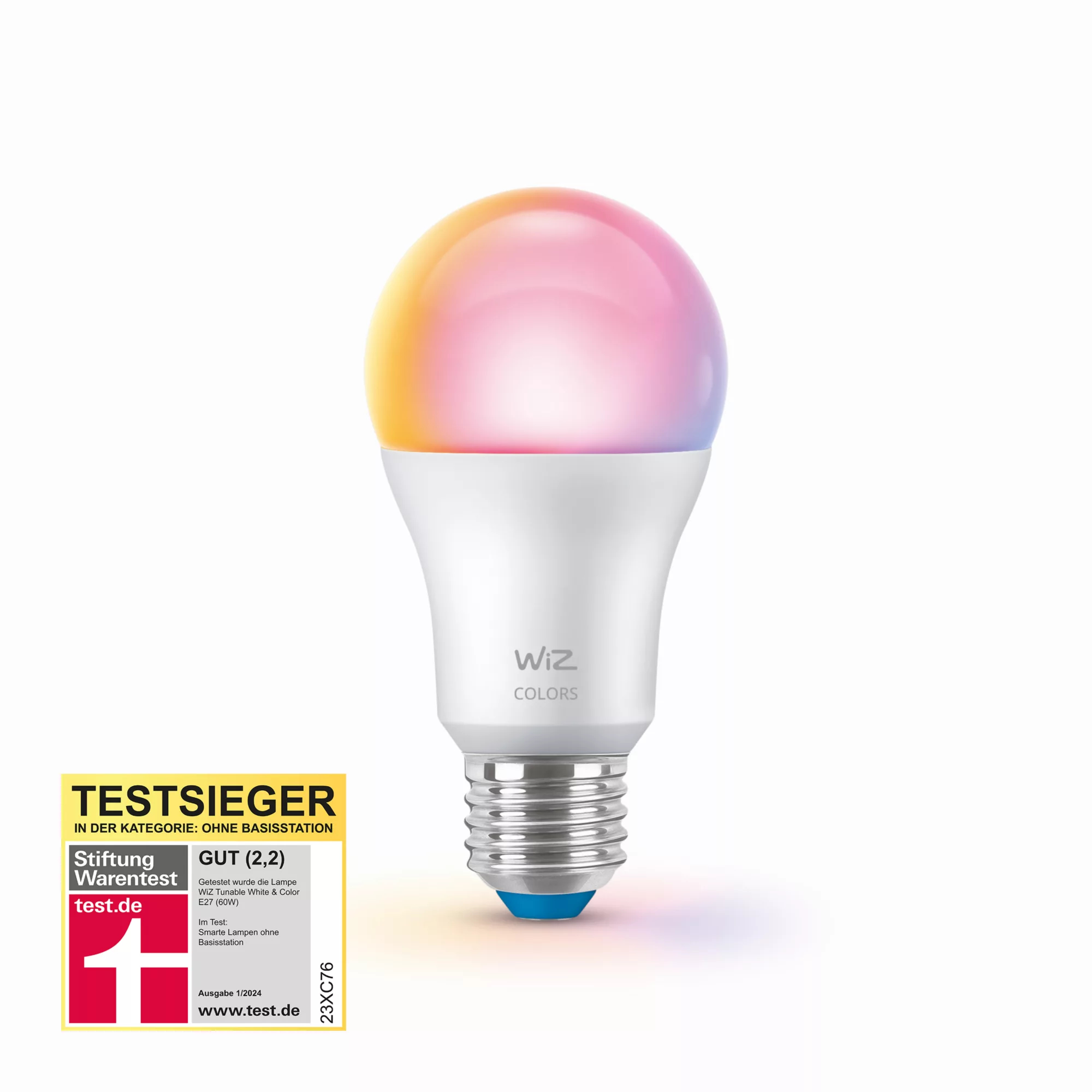 WIZCONNECTED WiZ White&Color E27 Standardform Tunable matt Einzelpack[Energieklasse F], Ansicht 2