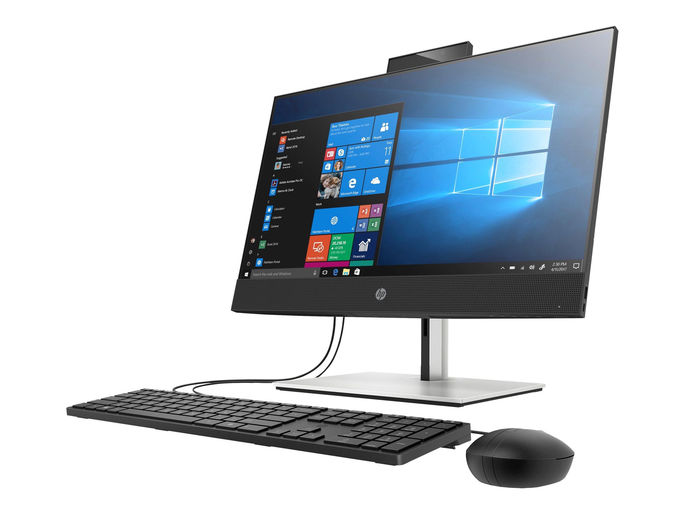 HP ProOne 440 G6 - All-in-One (Komplettlösung) - Core i7 10700T / 2 GHz - vPro - RAM 16 GB - SSD 512 GB
