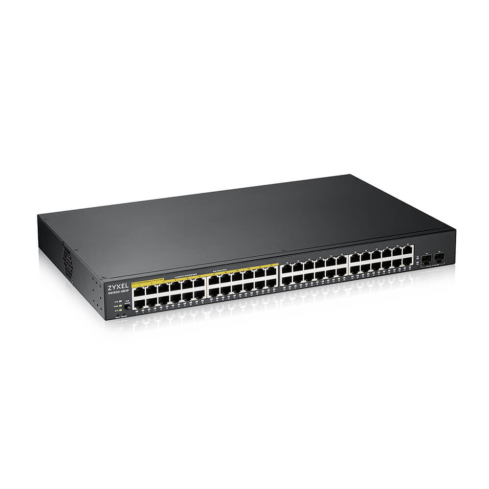 ZyXEL GS1900-48HPv2 - Managed - L2 - Gigabit Ethernet (10/100/1000) - Vollduplex - Power over Ethernet (PoE) - Rack-Einbau