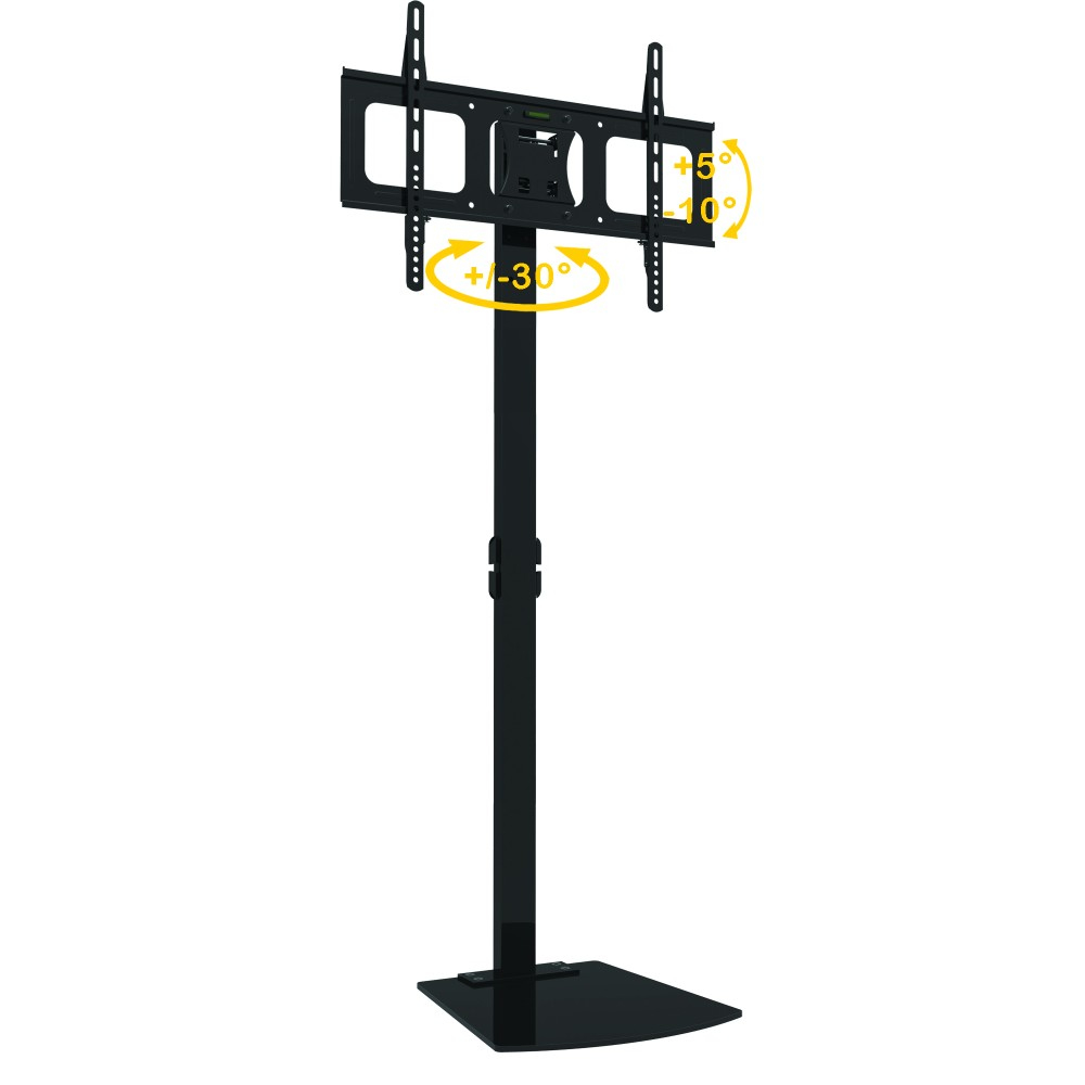 Techly Floor Support - Aufstellung für LCD-Display - Schwarz - Bildschirmgröße: 81.3-177.8 cm (32-70), Ansicht 3
