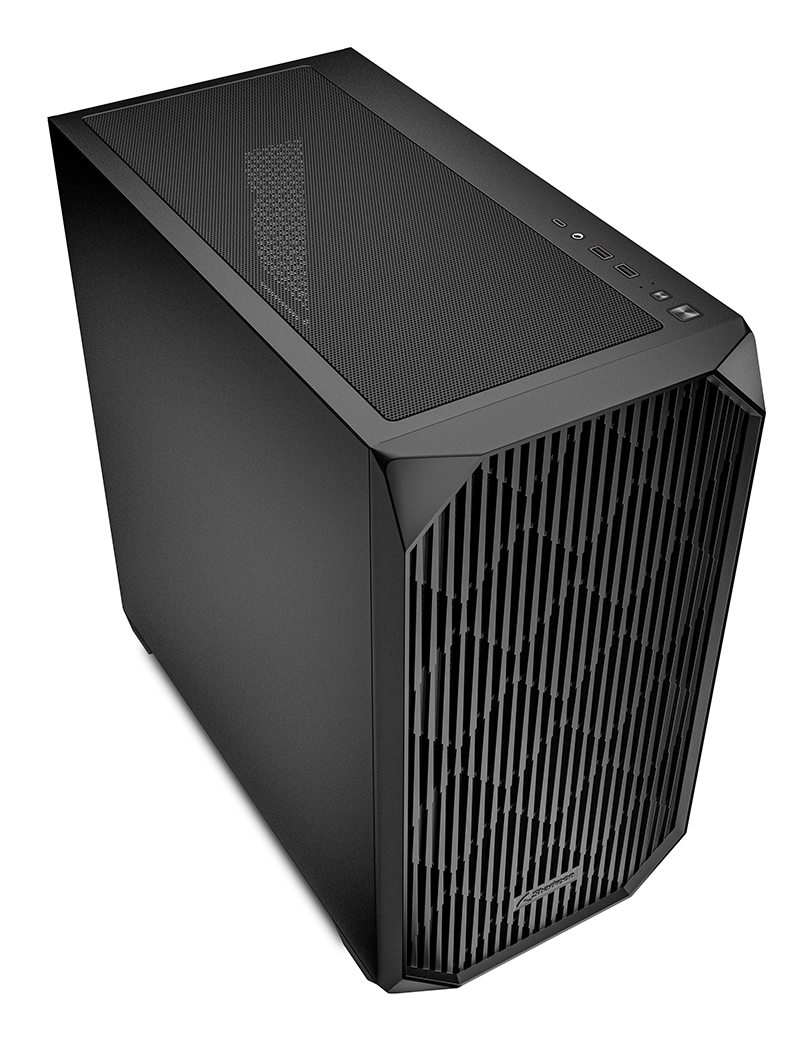 Sharkoon Gehäuse MK3 Micro-ATX 1x Metall schwarz - Tower - ATX, Ansicht 3