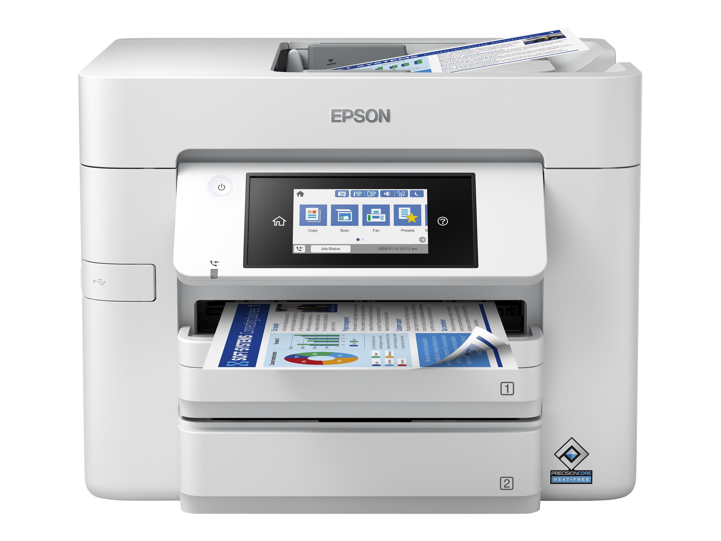 Epson WorkForce Pro WF-C4810DTWF - Multifunktionsdrucker - Farbe - Tintenstrahl - A4/Legal (Medien) - bis zu 36 Seiten/Min. (Drucken)