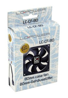 LC-Power Gehäuselüfter - 80 mm - Schwarz, Ansicht 2