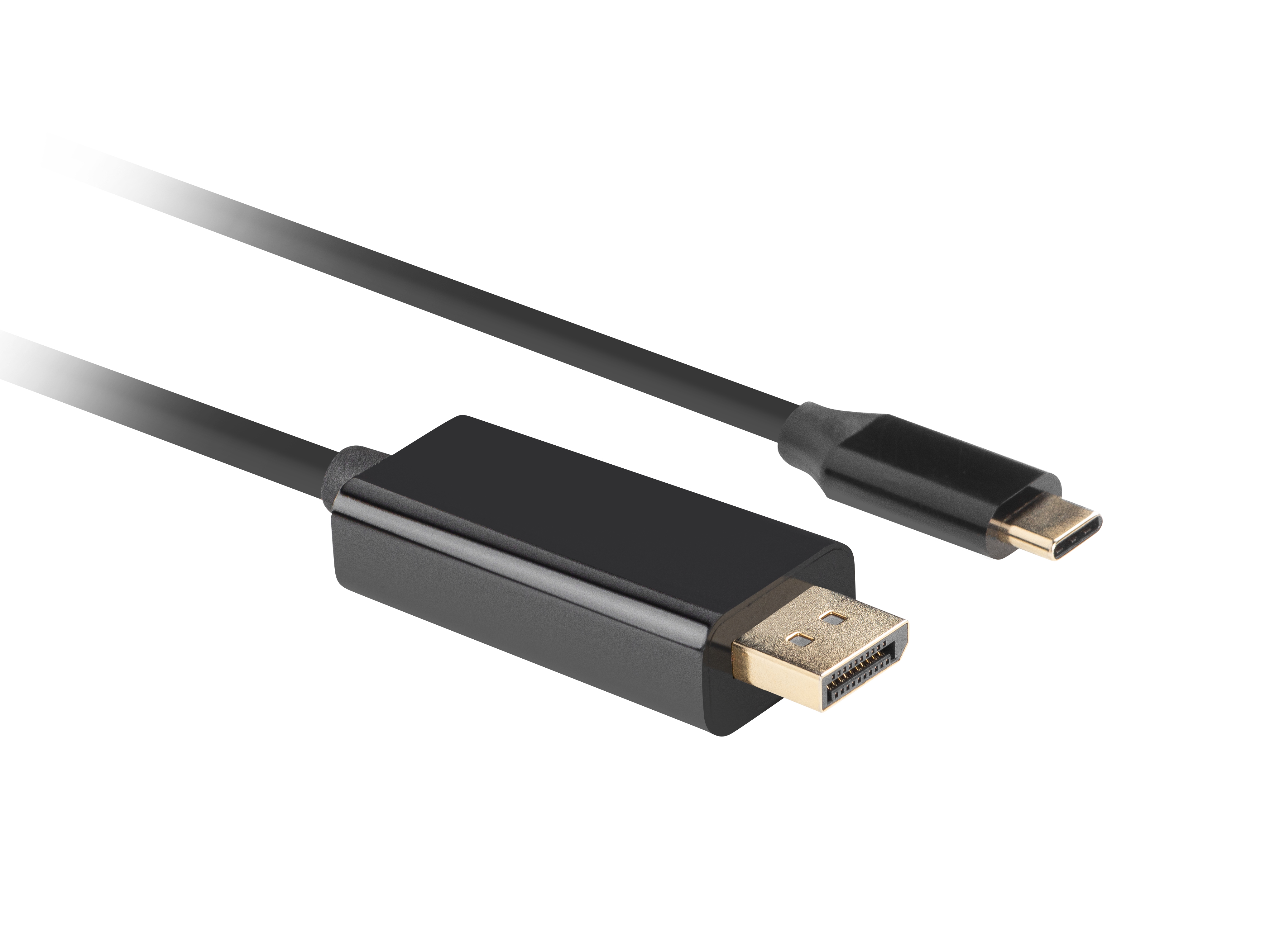 Lanberg CA-CMDP-10CU-0005-BK - 0,5 m - USB Typ-C - DisplayPort - Männlich - Männlich - Gerade, Ansicht 2