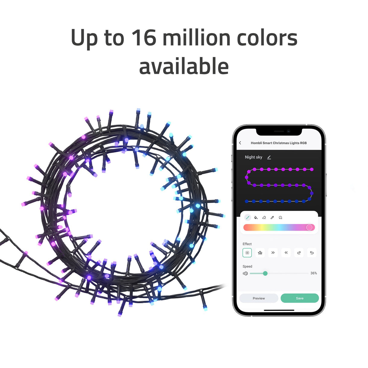 Hombli Smart Christmas Light RGB, Ansicht 4