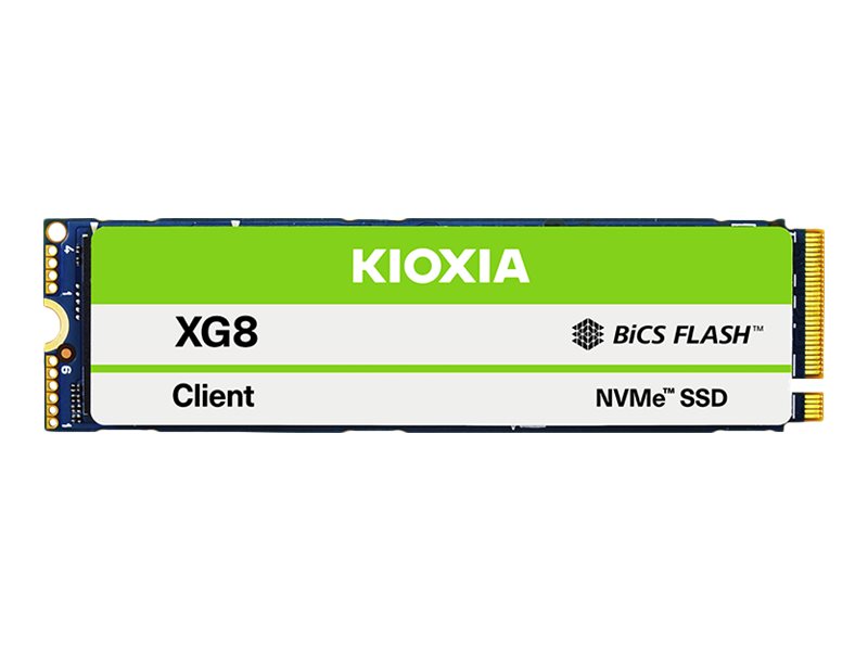 Kioxia XG8 Series KXG80ZNV1T02 - SSD - 1024 GB - intern - M.2 2280 - PCIe 4.0 x4 (NVMe)