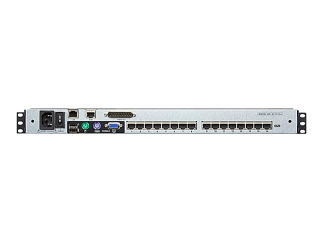 ATEN KL1516AiN - KVM-Konsole mit KVM-Switch - 16 Anschlüsse - PS2 USB - Deutsch - 48.3 cm (19)