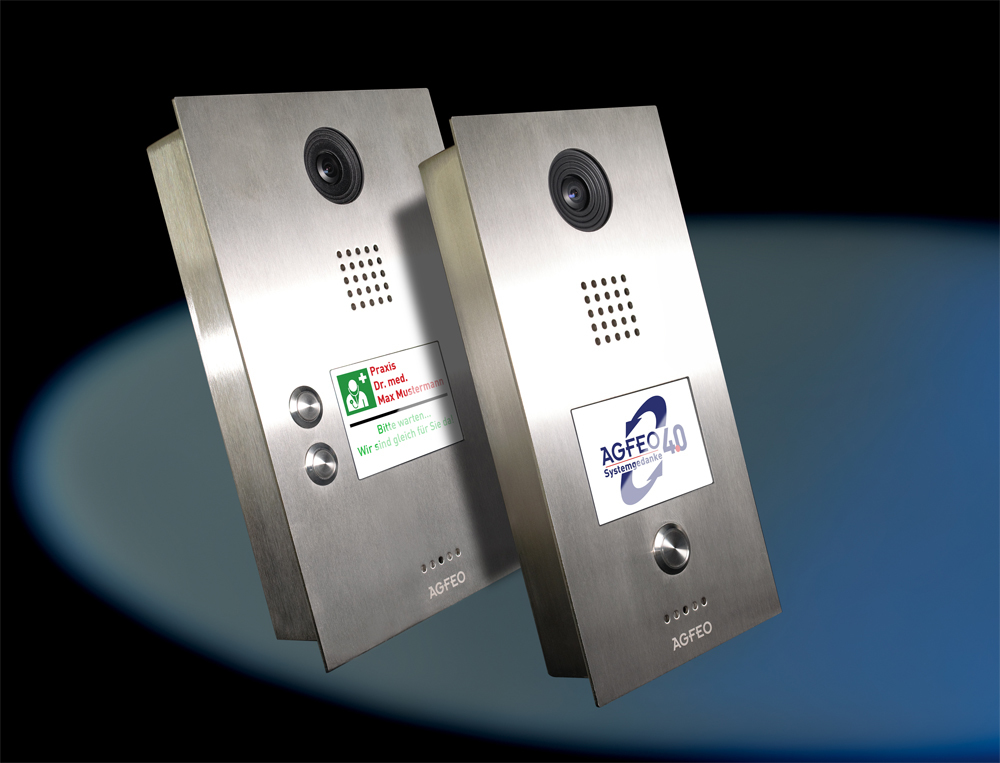 AGFEO IP-Video TFE 2 - 8,89 cm (3.5 Zoll) - TFT - 480 x 320 Pixel - Edelstahl - IP65 - Schnelles Ethernet, Ansicht 3