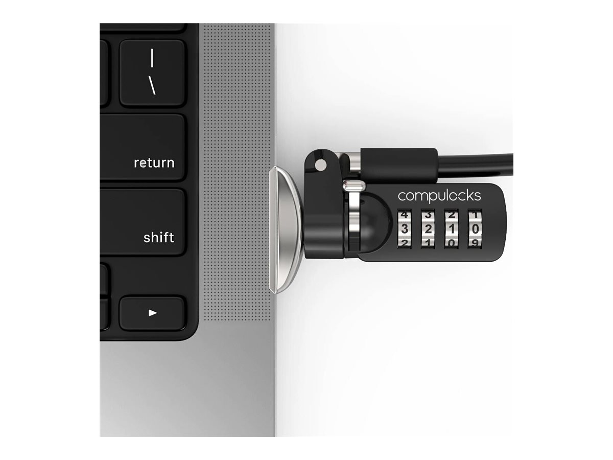 Compulocks Ledge Lock Adapter for MacBook Pro 14" M1, M2 & M3 with Combination Cable - Sicherheitsschlossadapter - mit Kombinationsschloss - für Apple MacBook Pro 14.2 in (M1, M2, M3)