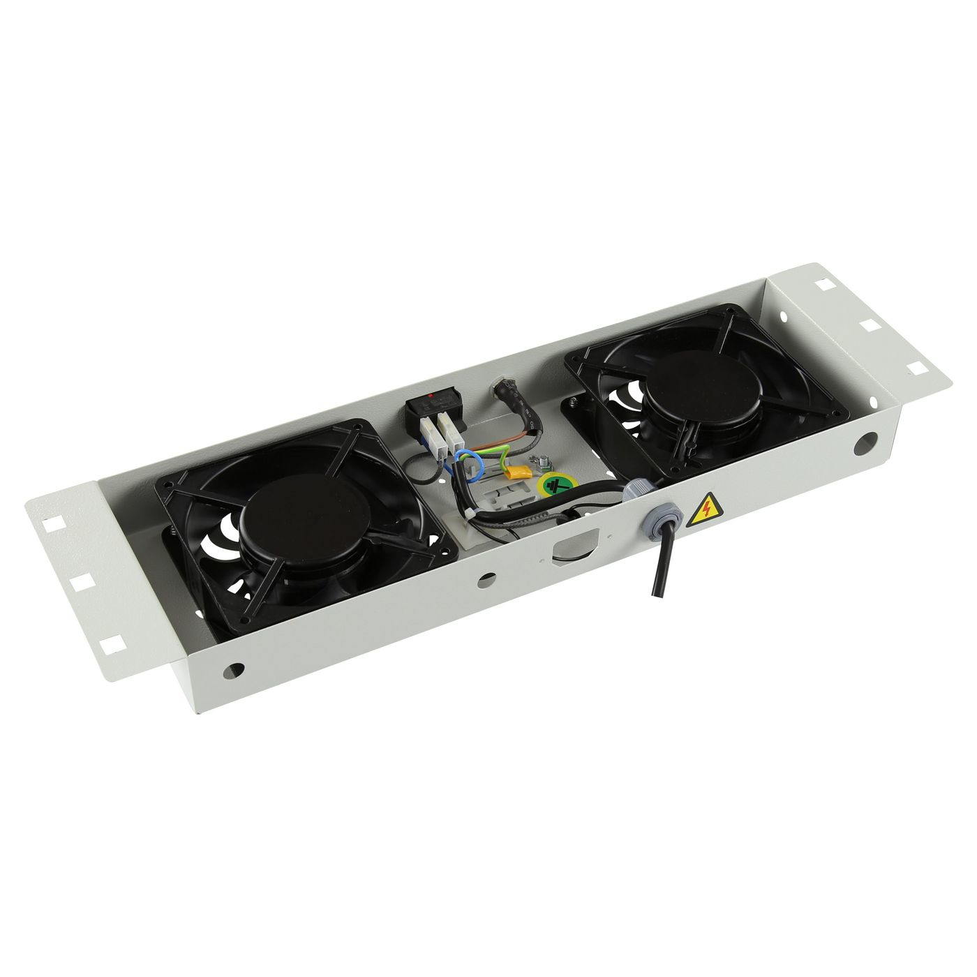 Lanview RAF115WH-UK - Weiß - 2 Lüfter - 1U - 487 mm - 133 mm - 45 mm, Ansicht 3