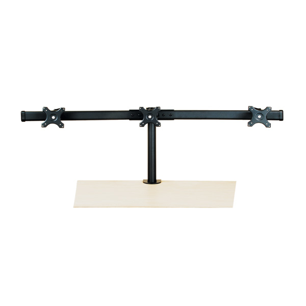 VALUE Triple LCD Arm - Befestigungskit (Schwenkarm, C-Klammer, 5 Drehgelenke) - für 3 LCD-Anzeigen - Schwarz, Ansicht 2