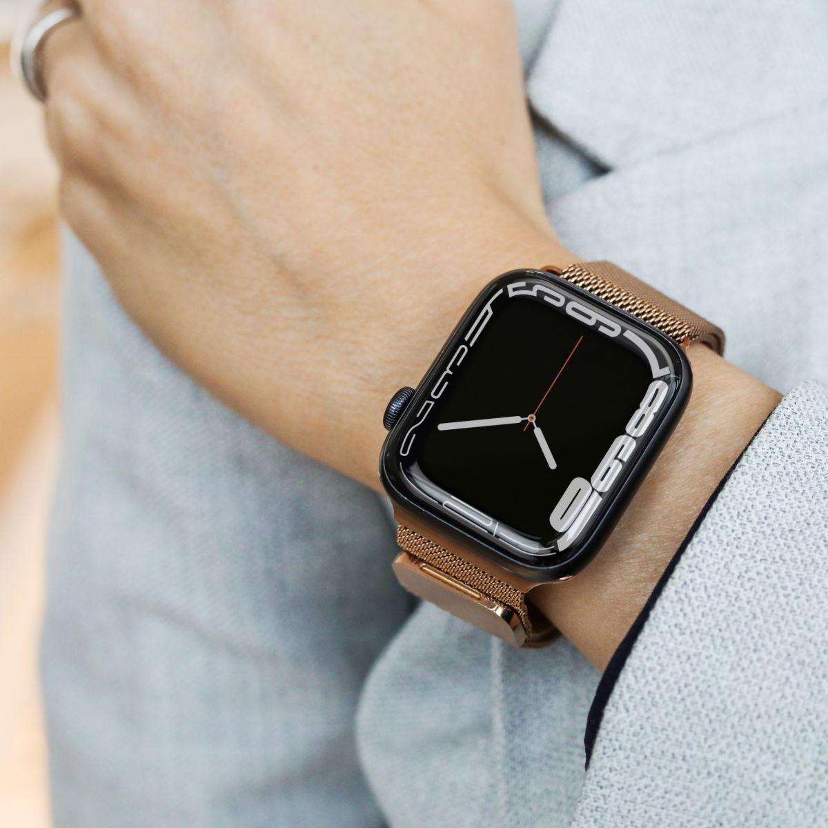 Vonmählen Milanesearmband für Apple Watch 42/44/45/49 mm rose gold, Ansicht 2