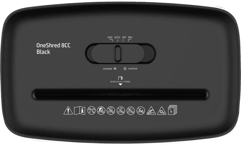 HP Aktenvernichter OneShred 8CC Black, Ansicht 4