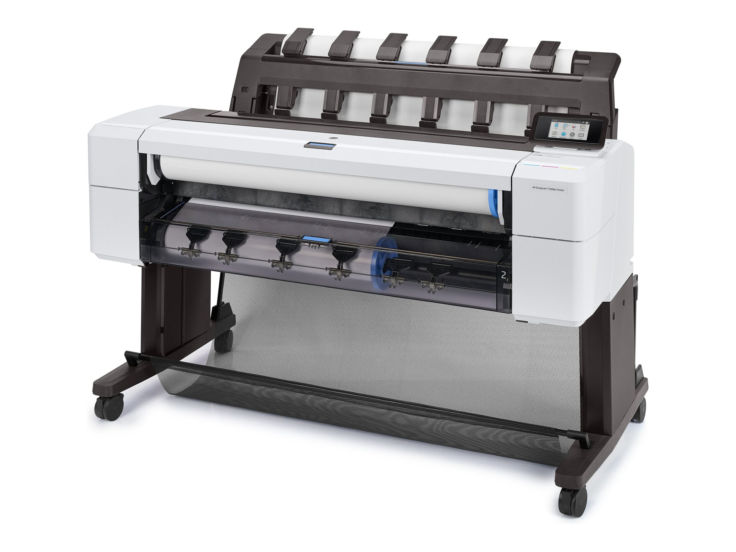 HP DesignJet T1600dr 36" Großformatdrucker Tintenstrahl 2400 x 1200 dpi 2 Rollen Gigabit LAN Schwarz, Weiß