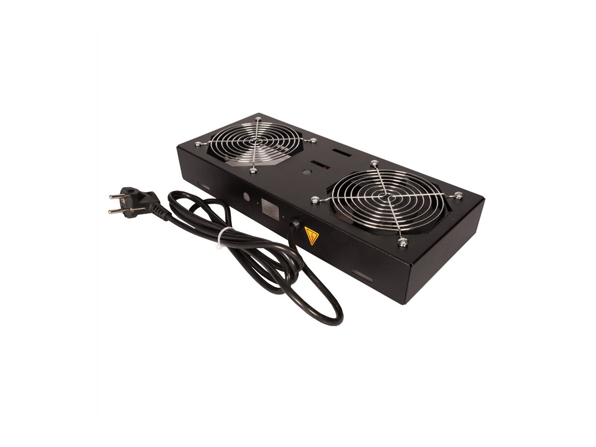 ROLINE Lüftungseinheit - fan - Jet Black, RAL 9005 - 48.3 cm (19), Ansicht 3