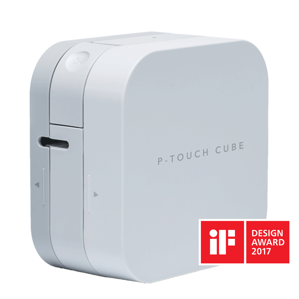 Brother P-touch CUBE PT-P300BT - Bluetooth-Beschriftungsgerät, TZe, Direkt Wärme, 180 x 180 DPI, 20 mm/sek, AAA, Weiß