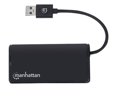 Manhattan USB-A 4-Port Hub, 4x USB-A Ports, 5 Gbps (USB 3.2 Gen1 aka USB 3.0), Ansicht 2