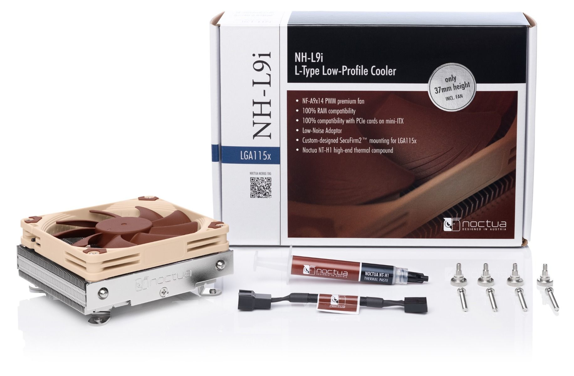 Noctua NH-L9i - Prozessor-Luftkühler - (für: LGA1156, LGA1155, LGA1150, LGA1151, LGA1200), Ansicht 3