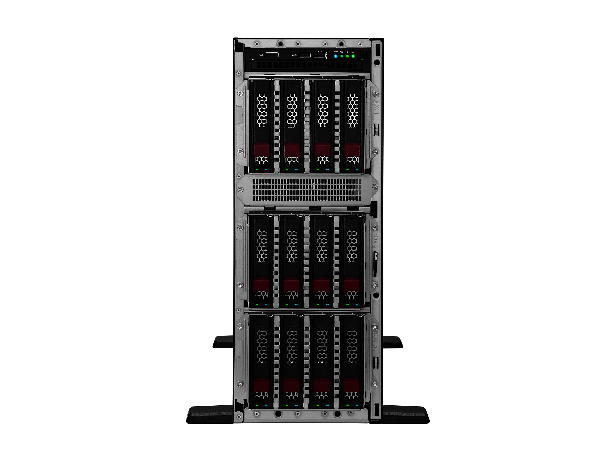 HPE ProLiant ML350 Gen11 - Server - Tower - 4U - zweiweg - 1 x Xeon Silver 4514Y / 2 GHz - RAM 64 GB - SATA/SAS/NVMe - Hot-Swap 6.4 cm (2.5")