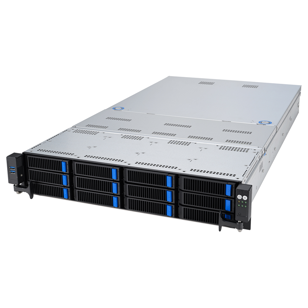 ASUS Server RS720A-E12-RS12/10G/2.6kW/8NVMe/GPU