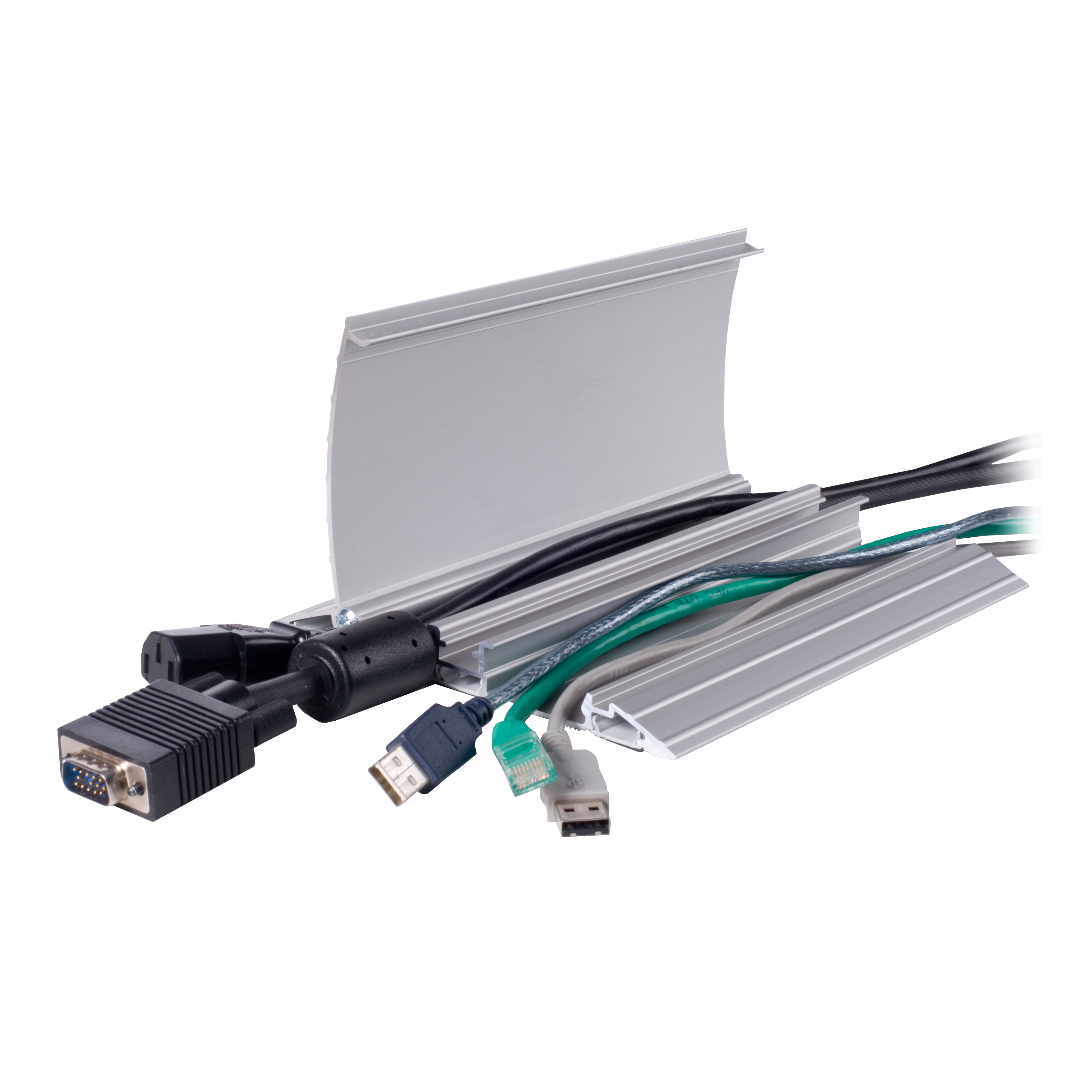 Dataflex Kabel-Floor-Guard - Silber - Addit Kabelschutz 118 cm - gerade 452, Ansicht 3