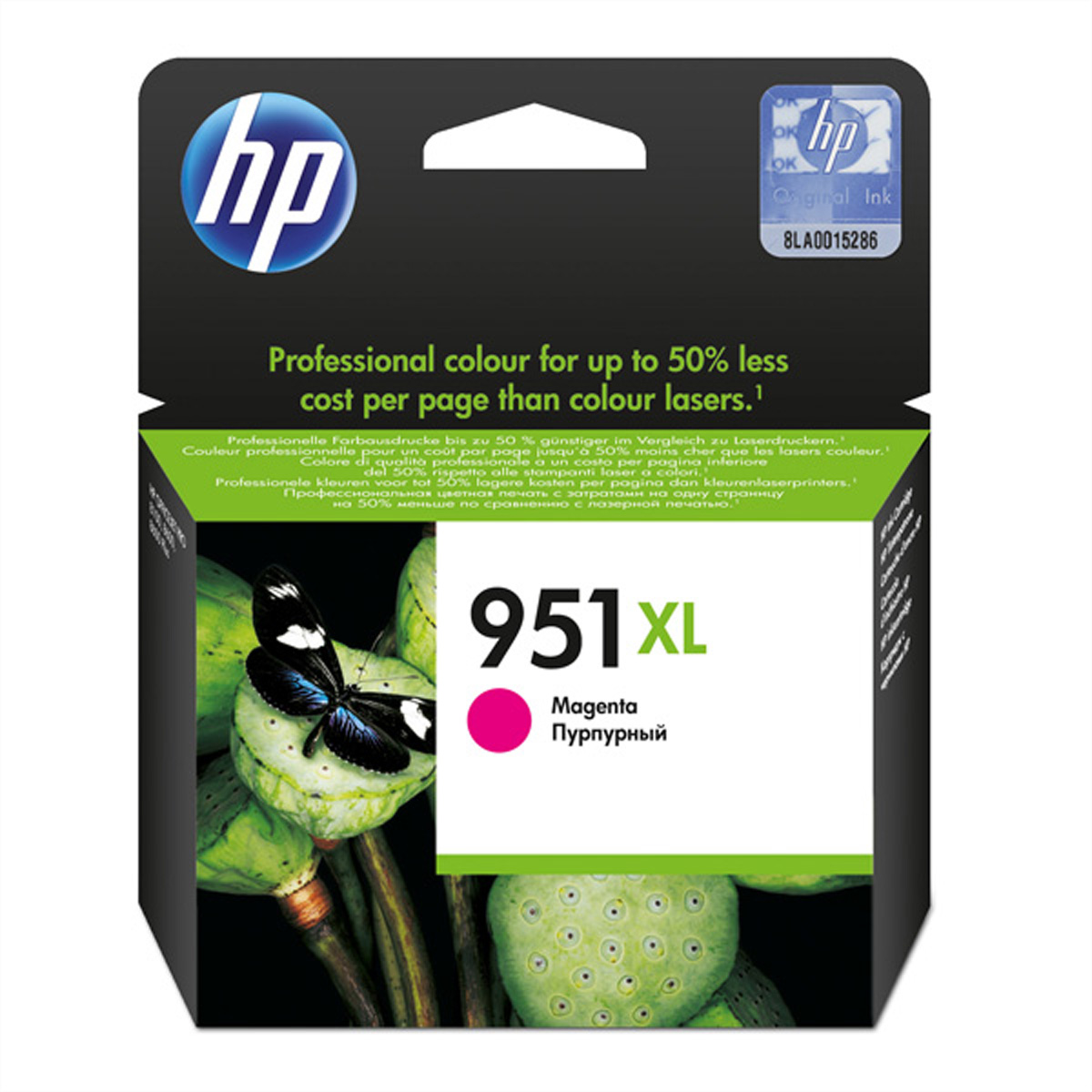 HP 951XL Magenta Original Tintenpatrone mit hoher Reichweite - Magenta - Tinte auf Pigmentbasis - 17 ml - 1 Stück(e) - 1500 Seiten