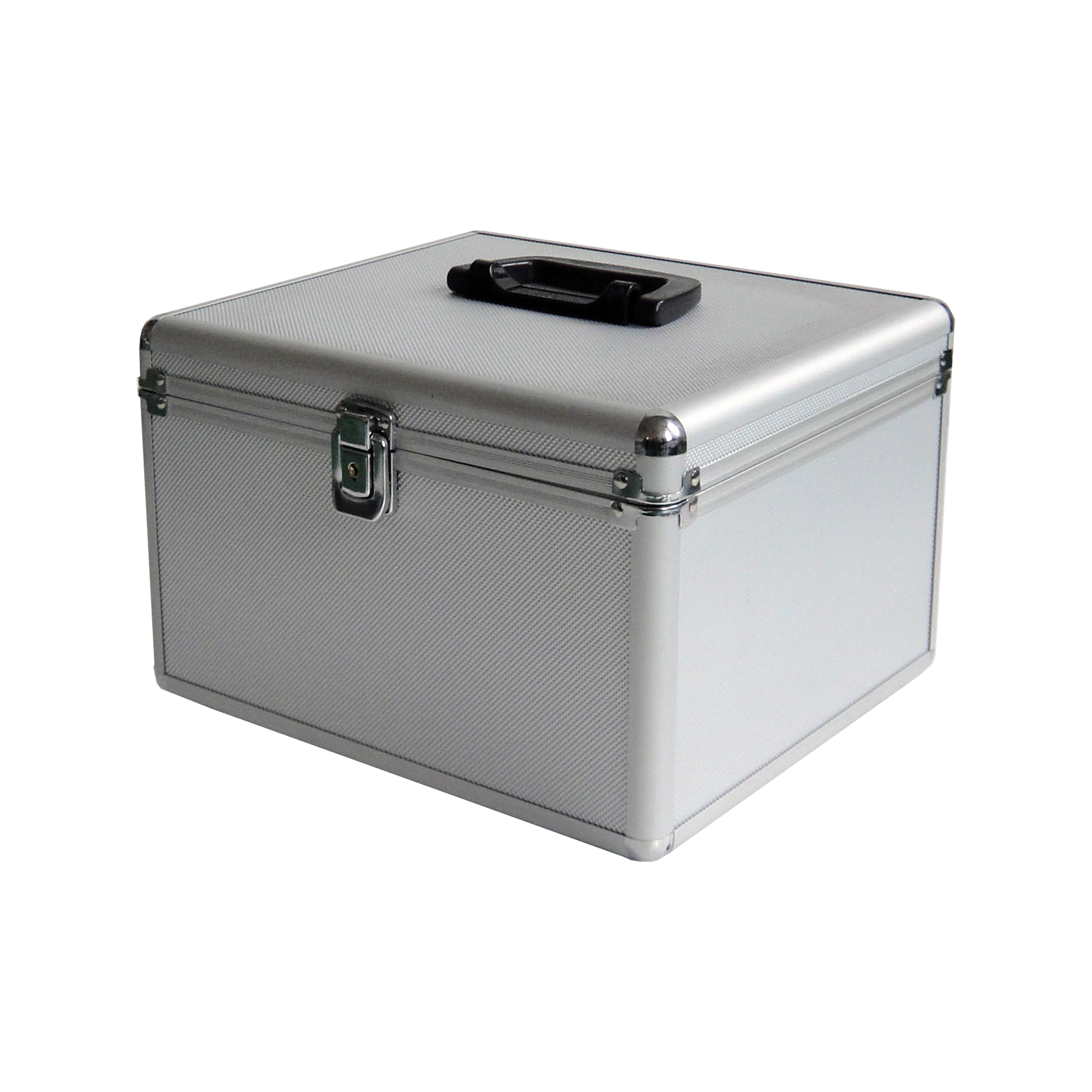 MEDIARANGE BOX76 - Gehäusebox - 300 Disks - Silber - Fleece - Kunststoff - Holz - 120 mm - Aluminium, Ansicht 4