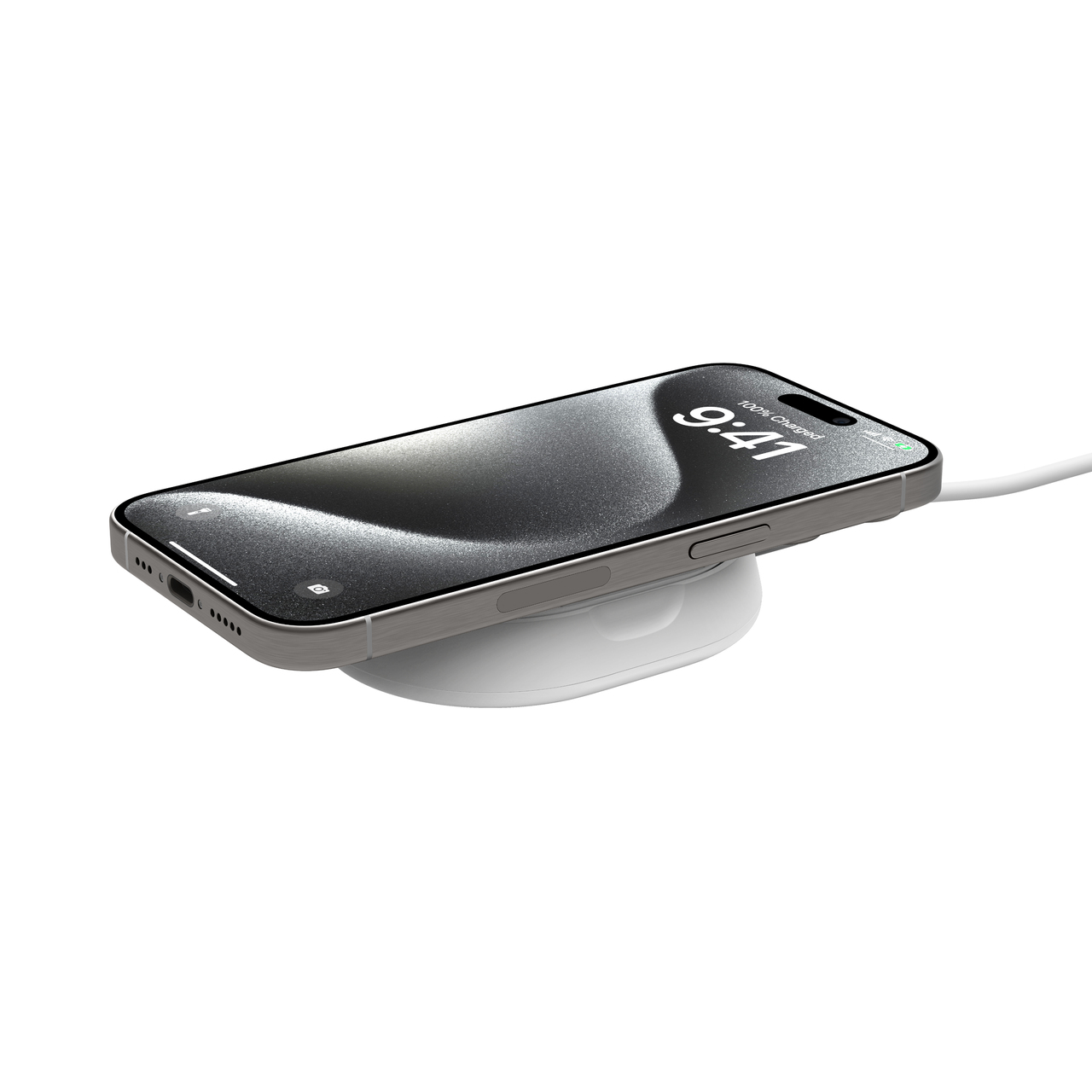 Belkin BoostCharge Pro - Kabelloses Ladegerät - Weiß, Ansicht 2