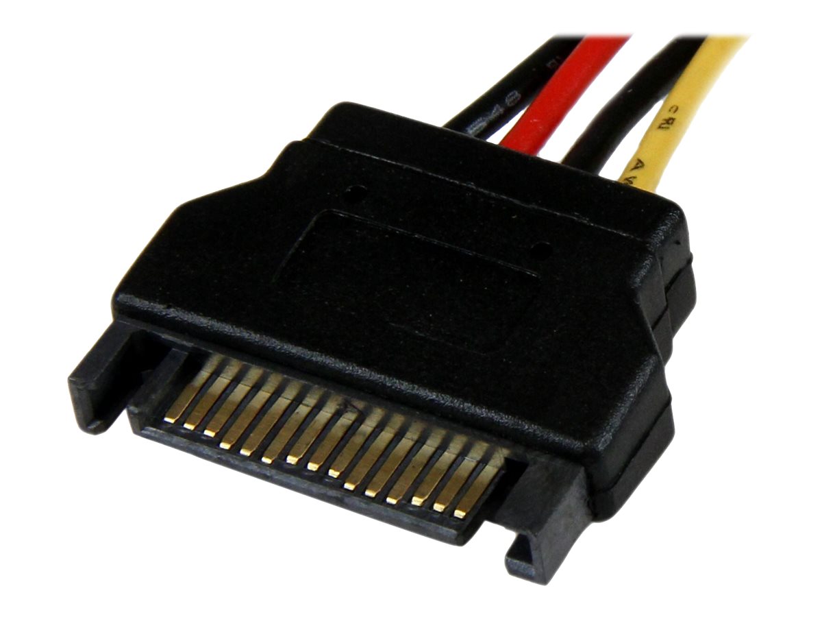 StarTech.com 30cm SATA auf Molex LP4 Stromadapter - Bu/St - Serial ATA zu 4pin Stromkabel Adapter - Netzteil - interne Stromversorgung, 4-polig (W)