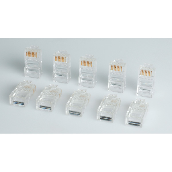 ROLINE Secomp - Netzwerkanschluss - RJ-45 (M) - UTP - CAT 5e (Packung mit 10), Ansicht 2