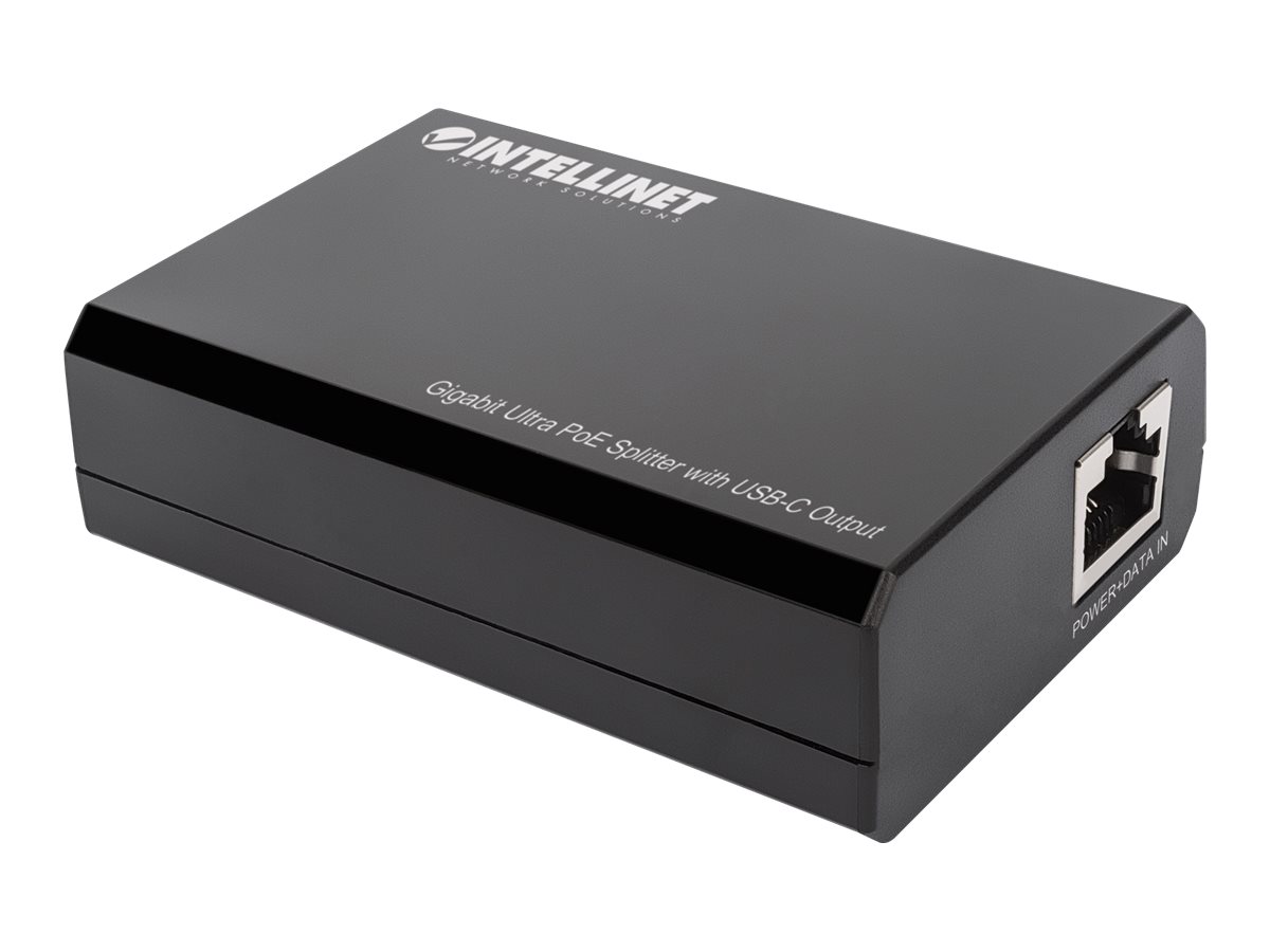 Intellinet PoE Splitter with USB-C Output, PoE++