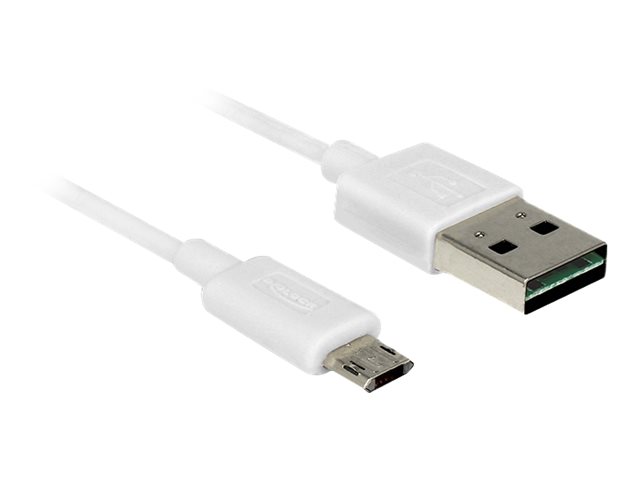 Delock Easy - USB-Kabel - USB (M) umkehrbar bis Micro-USB Typ B (M)
