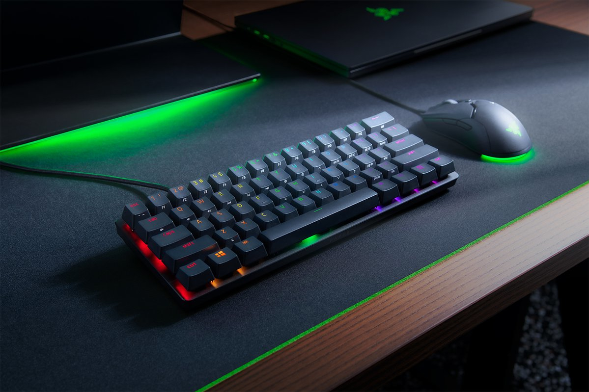Razer Huntsman Mini - Tastatur - Hintergrundbeleuchtung - TL: Deutsch, QWERTZ, Ansicht 3