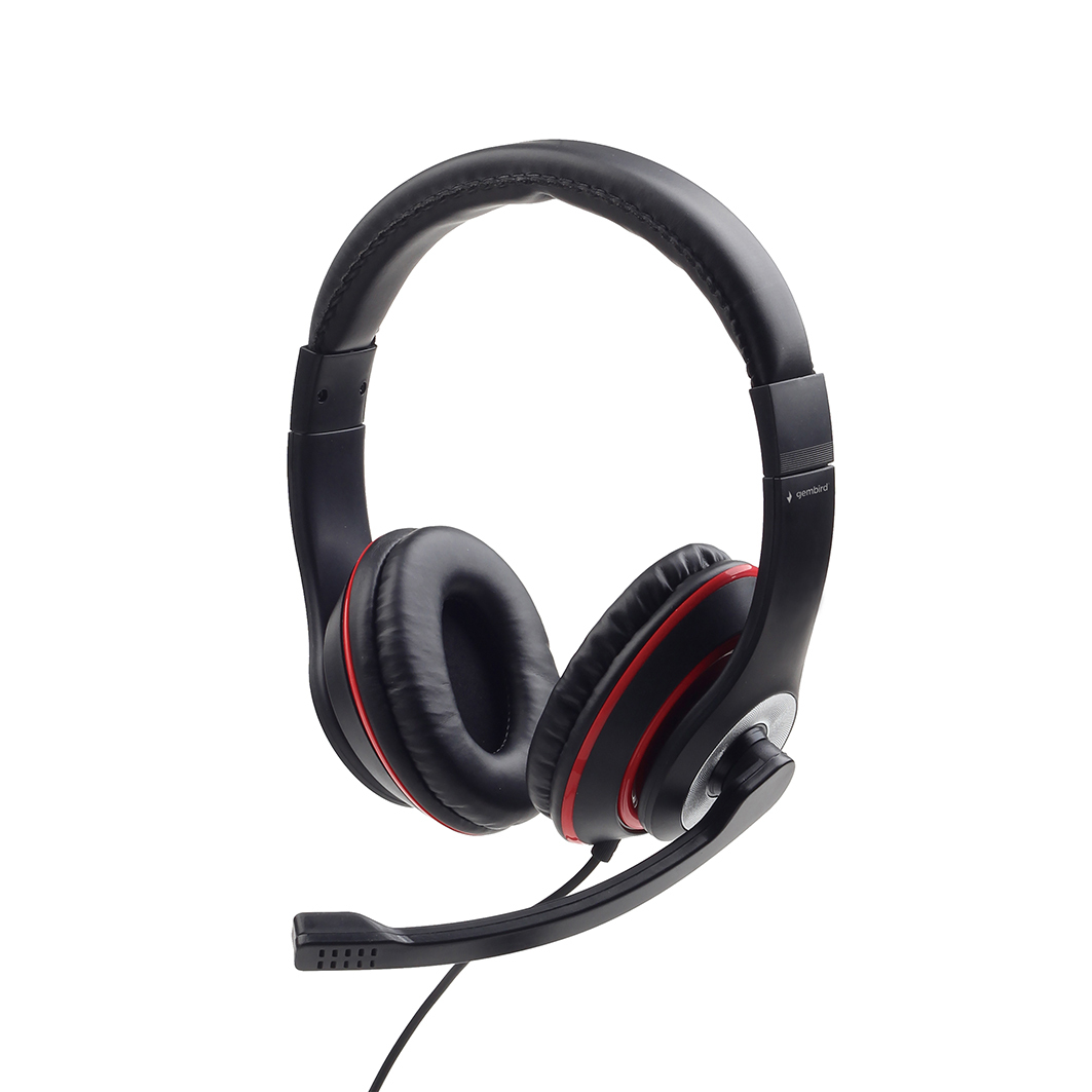 Gembird MHS-03-BKRD - Headset - ohrumschließend, Ansicht 3